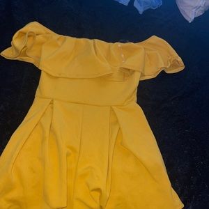 mustard yellow romper